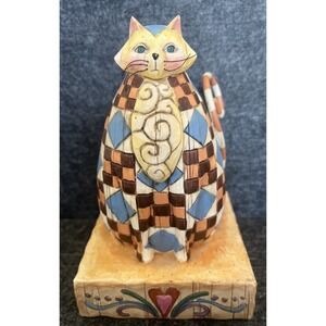 2003 Jim Shore Abigail Cat Figurine #114419 Heartwood Creek Collection By Enesco